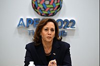 &laquo;Die Vereinigten Staaten sind hier, um zu bleiben&raquo;: US-Vizepr&auml;sidentin Kamala Harris. - &copy; Mick Tsikas/AAP/dpa