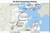 Industriekultur, Naturidyllen und bewegende Geschichte: Der Radwegklassiker zwischen den Metropolen ist eine vielseitige Tour inklusive Fährfahrt. - © dpa-Infografik/dpa-tmn