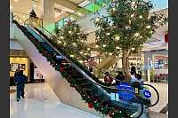 Besonders in Shopping-Malls kommen Weihnachtsfans auf ihre Kosten. - © Carola Frentzen/dpa