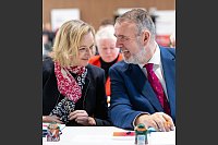 Katja Wolf und Steffen Schütze sind Vorsitzende des BSW-Landesverbands Thüringen. - © Michael Reichel/dpa