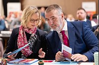Katja Wolf und Steffen Schütze sind Vorsitzende des BSW-Landesverbands Thüringen. - © Michael Reichel/dpa