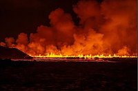 Vulkanausbruch auf der Halbinsel Reykjanes in Island. - © Marco di Marco/AP/dpa