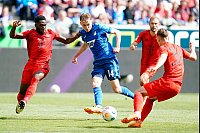 Sinnbild der Saison: Der Rekordmeister patzt bei der TSG Hoffenheim um EM-Fahrer Maximilian Beier. - &copy; Uwe Anspach/dpa