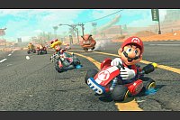 Der Meister höchstselbst ist natürlich auf seinem Kart unterwegs. - © Nintendo/dpa-tmn