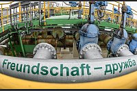 Die Pipeline &laquo;Druschba&raquo; (Freundschaft) versorgt auch die Raffinerie Schwedt. - &copy; Patrick Pleul/dpa-Zentralbild/dpa