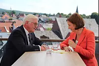 Frank-Walter Steinmeier kommt zum Sommerinterview in den Lippischen Hof in Bad Salzuflen - © Heidi Stork