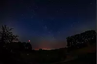 Blutmond &uuml;ber Blomberg Istrup - &copy; Gaby Prasse