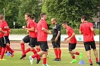 Trainingsauftakt der SpVgg Bad Pyrmont, dem neuen Klub von David Odonkor. Der 33-Jährige unterzeichnete beim niedersächsischen Landesligisten einen Zweijahresvertrag bis 2019. - © Niklas Böhmer