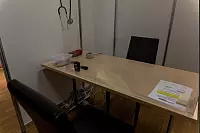 So sieht es im Impfzentrum Lippe aus. - © Jannik Stodiek