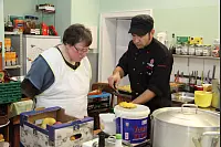 Die Kochprofis von RTL 2 waren zu Gast im Klosterkrug Falkenhagen. - &copy; Marianne Schwarzer