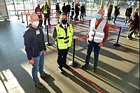Testlauf am Impfzentrum in der Phoenix-Contact-Halle - © Nicole Ellerbrake