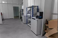 So sieht es im Impfzentrum Lippe aus. - © Jannik Stodiek