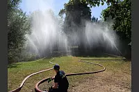 Der Lippische Feuerwehrverband feiert sein 150-jähriges Bestehen mit einem Familientag am Feuerwehrausbildungszentrum Brake mit dem Team vom Vegetationsbrandmodul "Phoenix" zur Bekämpfung von Wald- und Flächenbränden. - © Thomas Krügler