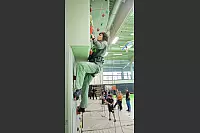 Klettern in der Sporthalle des DBB. - © Vera Gerstendorf-Welle