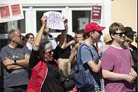 Kundgebung der Partei "die Rechte" in Horn. - © Torben Gocke