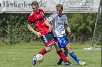 Testspiel zwischen dem Bezirksligisten SC Bad Salzuflen und dem Lemgoer A-Ligisten SG H&ouml;rstmar-Lieme. Die Kurst&auml;dter behielten mit 2:1 die Oberhand. - &copy; Egon Penner