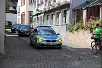 Bundespräsident Frank-Walter Steinmeier kommt zum Sommerinterview in den Lippischen Hof in Bad Salzuflen. ZDF-Moderation Bettina Schausten führt das Interview, das für das Politmagazin "Berlin direkt" aufgezeichnet wurde. - © Heidi Stork