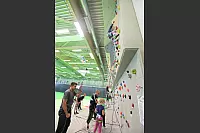 Klettern in der Sporthalle des DBB. - © Vera Gerstendorf-Welle