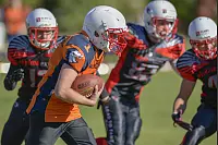Eindrücke von der U19-Begegnung zwischen den TuS Kachtenhausen White Hawks und der SG Hamm Aces/Sauerland Mustangs. Die White Hawks siegen 40:0. - © EGON PENNER