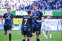 18.10.2025, Fussball, 2.Liga, Saison 2024/2025, SC Paderborn 07 - DSC Arminia Bielefeld, Steffen Tigges (SC Paderborn 07) freut sich über das Tor zum 2:2,
Foto: Teresa Kroeger - © Teresa Kroeger