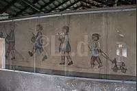 Wandzeichnung im Kinderblock des Vernichtungslagers Birkenau - © Silke Buhrmester(LZ)