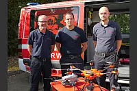 Der Lippische Feuerwehrverband feiert sein 150-jähriges Bestehen mit einem großen Familientag im Feuerwehrausbildungszentrum Brake mit der Drohnenstaffel des Kreises Lippe. - © Thomas Krügler