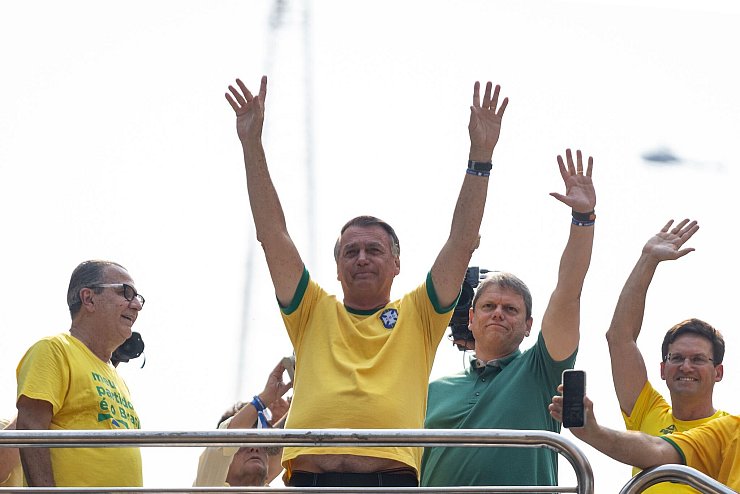 Bolsonaro bezeichnete Bundesrichter Moraes als «Diktator». - © Allison Sales/dpa