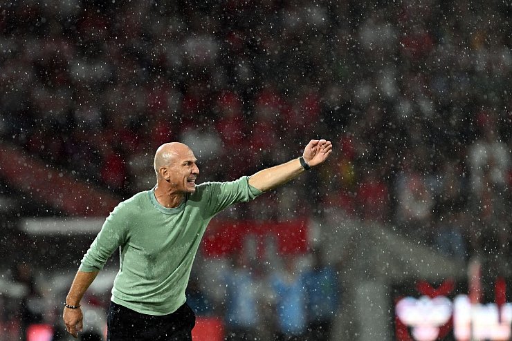 Trainer Struber war zufrieden. - &copy; Federico Gambarini/dpa