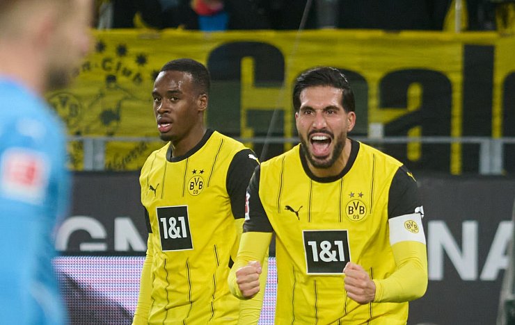 Endlich wieder Grund zu jubeln: BVB-Kapitän Emre Can. - © Bernd Thissen/dpa