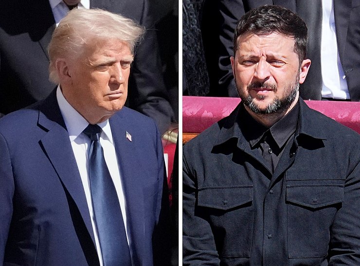 Trump und Selenskyj. - © Kappeler/Schreiber/AP/dpa