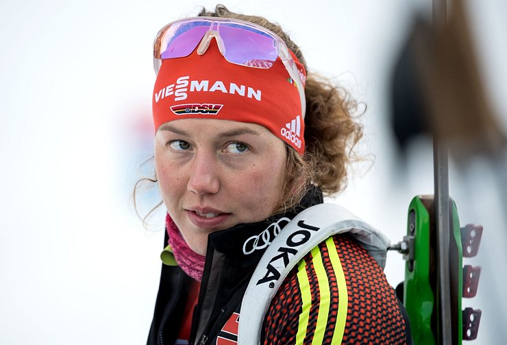 Dahlmeier war die erfolgreichste deutsche Biathletin des vergangenen Jahrzehnts (Archivbild). - © Sven Hoppe/dpa