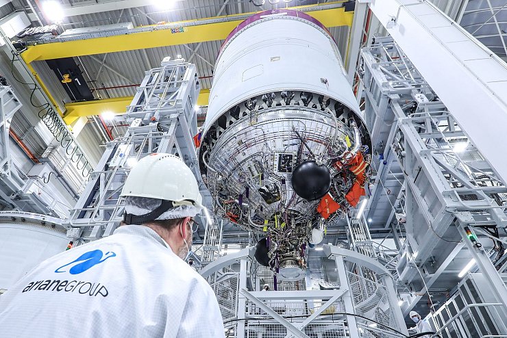 Auch aus Deutschland kamen wichtige Teile der Ariane 6. (Archivbild) - © Frank T. Koch/ArianeGroup/Hill Media GmbH/dpa