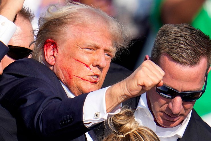 Der frühere US-Präsident Trump wurde bei dem Attentat verletzt. (Archivbild) - © Gene J. Puskar/AP