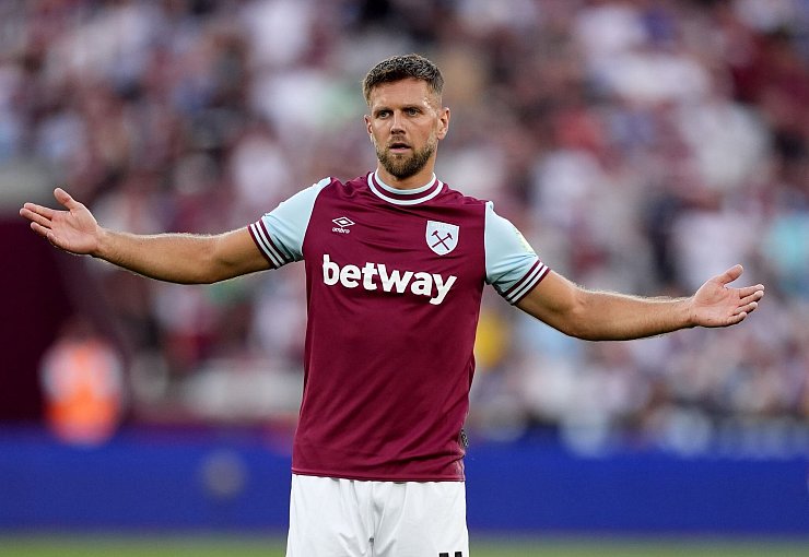 Nationalspieler Niklas Füllkrug muss mit West Ham in Southampton ran. - © Jordan Pettitt/PA Wire/dpa