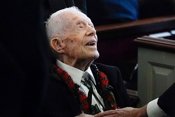 Carter war 77 Jahre mit seiner Ehefrau Rosalynn verheiratet. (Archivbild) - © Alex Brandon/AP Pool/dpa