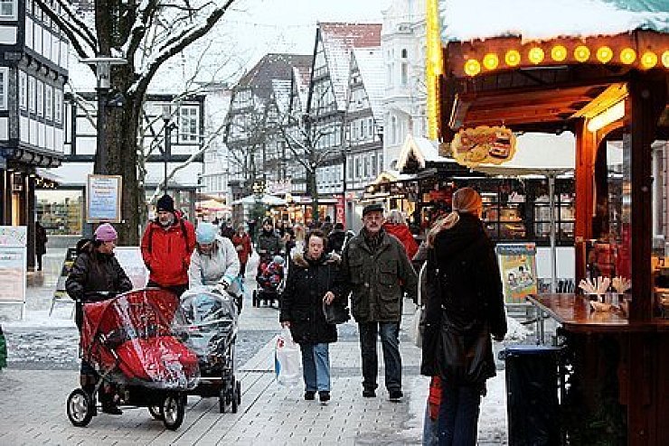 Einkaufen in Detmold: Das neue Konzept will die Innenstadt sowie die Nahversorgerzentren in den Ortsteilen stärken. Foto: Preuss