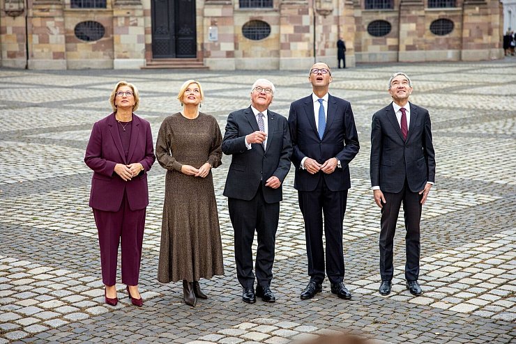 Die Spitzen des Staats sind nach Saarbrücken gereist. - © Pinter Laszlo/dpa