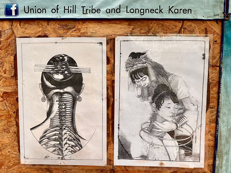 Der Hals wirkt durch die Messingringe länger - aber das ist eine Illusion. - © Carola Frentzen/dpa