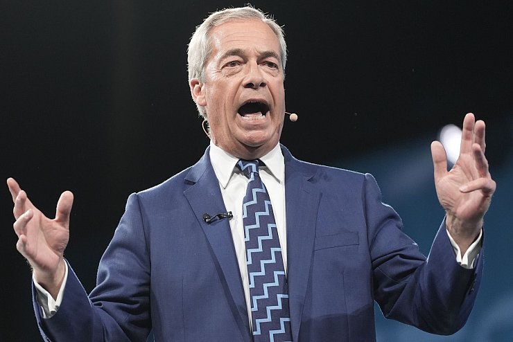 Nigel Farage will Premierminister des Vereinigten Königreichs werden. - © Stefan Rousseau/PA Wire/dpa