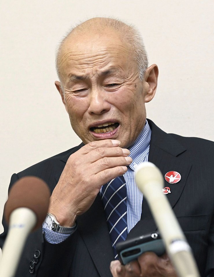Tomoyuki Minomaki, Präsident von Nihon Hidankyo , gehört zu den Zehntausenden Überlebenden der Atombombenabwürfe über Japan. - © Moe Sasaki/Kyodo News/AP/dpa