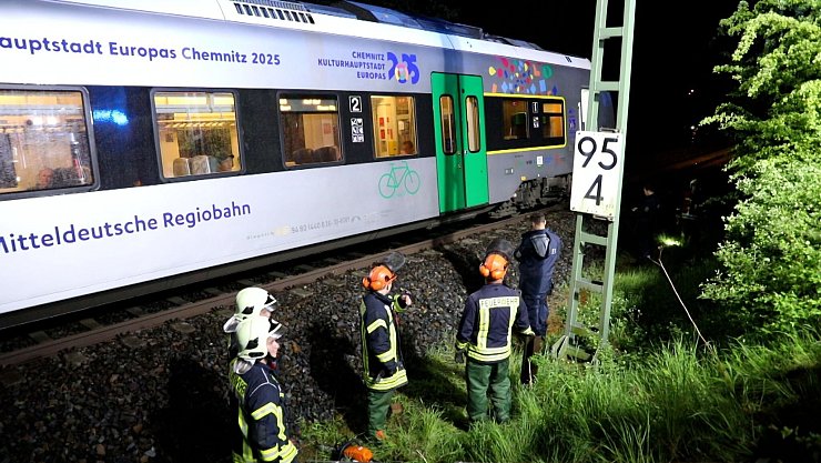 Die Deutsche Bahn berichtete auf X von Streckensperrungen wegen Bäumen auf den Gleisen. - © André März/NEWS5/dpa