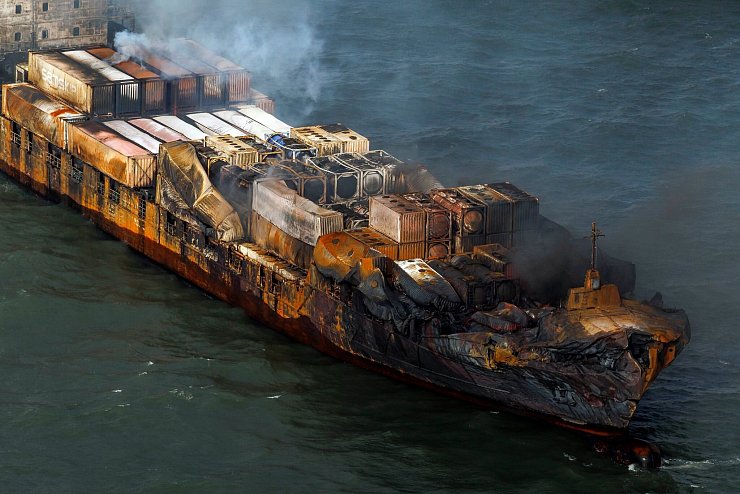 Die «Solong» treibt in der Nordsee. - © Dan Kitwood/getty pool/AP/dpa