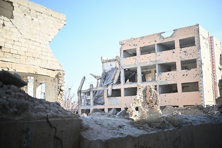 In einigen Regionen Syriens ist die Zerstörung immens. (Archivbild) - © Sebastian Gollnow/dpa