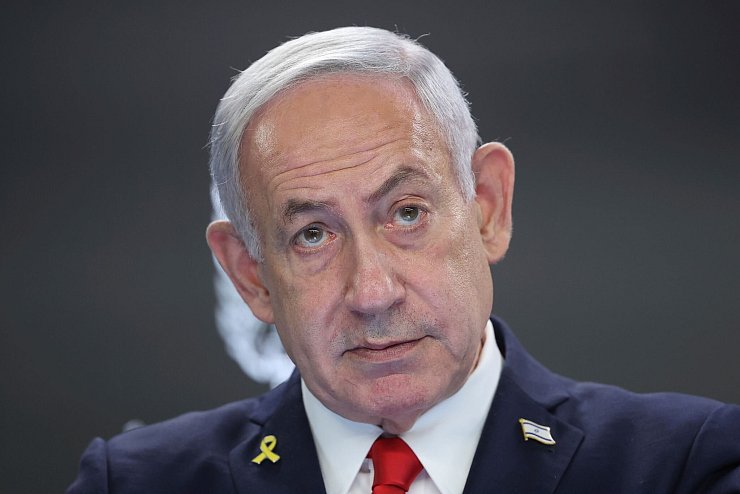 Israels Premier Netanjahu hält an seinen Bedingungen für eine Ende des Krieges fest. (Archivbild) - © Abir Sultan/Pool EPA/dpa