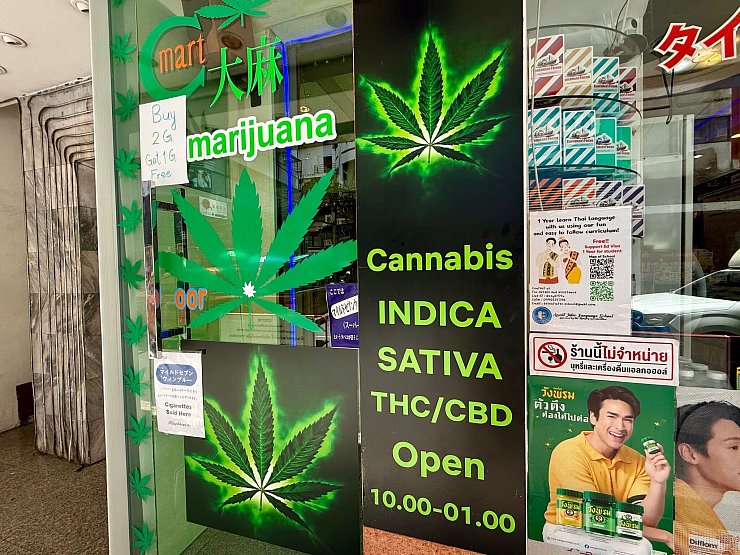 Cannabis-Shops schossen nach der Legalisierung 2022 wie Pilze aus dem Boden. - © Carola Frentzen/dpa