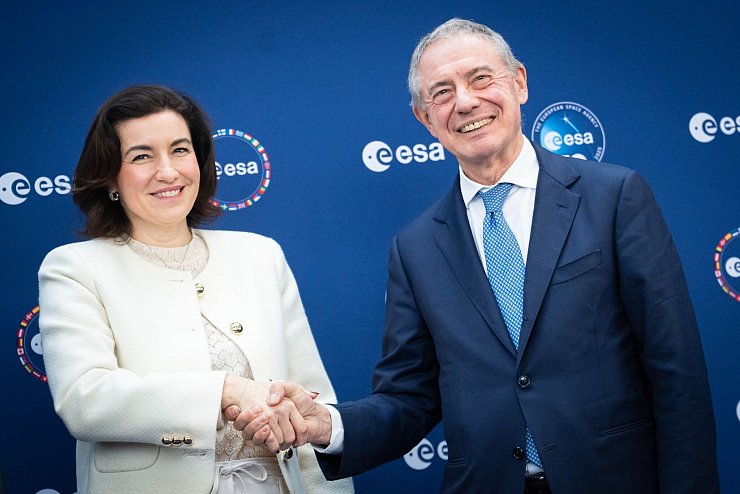 Die nächste Esa-Ministerratskonferenz wird in Italien stattfinden. - © Sina Schuldt/dpa