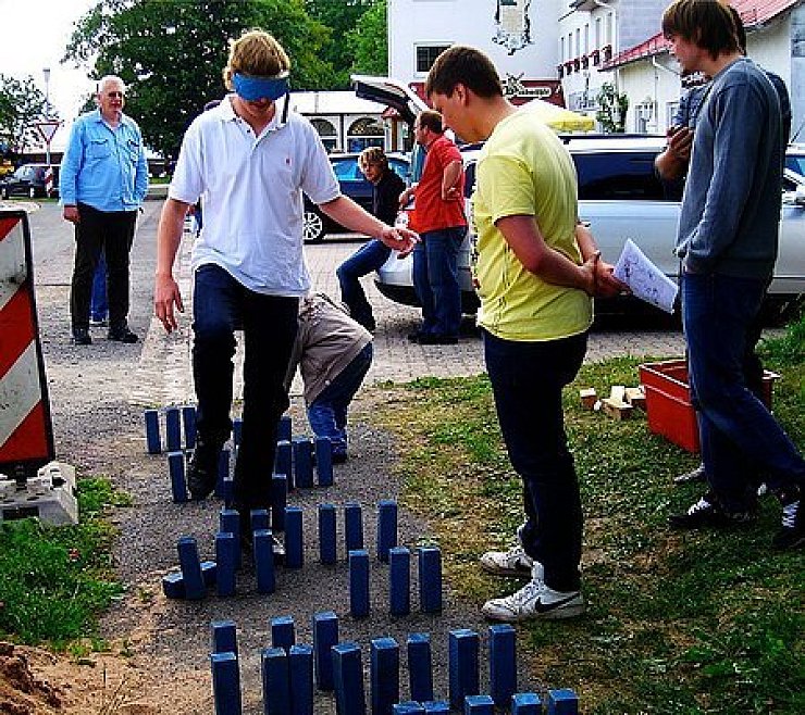 Knifflig: Teamarbeit war hier gefragt. - © Foto: Privat