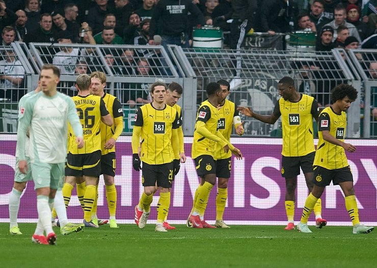 Guirassy brachte den BVB in Führung. - © Bernd Thissen/dpa