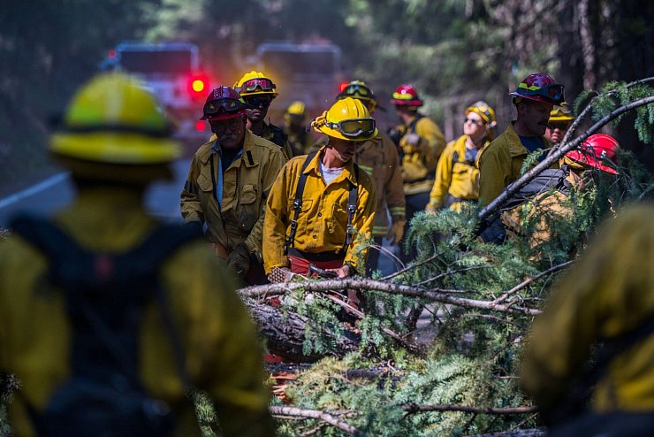 Schon jetzt handelt es sich um den größten Waldbrand des laufenden Jahres in Kalifornien. - © Nic Coury/AP/dpa