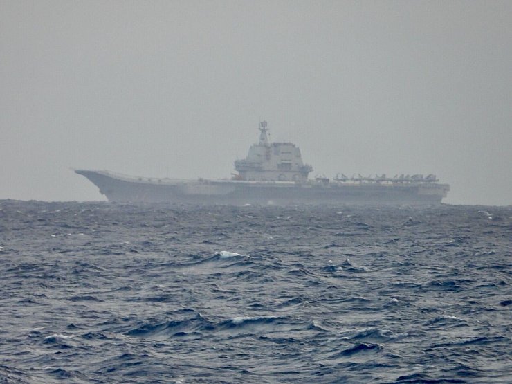 Taiwan entdeckte am Vortag den Flugzeugträger «Shandong» vor seiner Küste. - © Uncredited/Ministry Of National Defense Taiwan/dpa